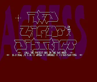 Red Light District BBS Intro