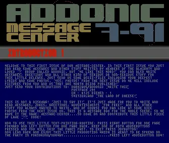 Message Center 01 (07/91)