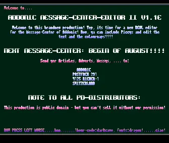 Message Center Editor 2 v1.1e Intro