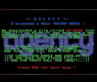 Trojan Horse Warning