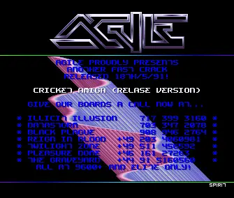 Cricket Amiga