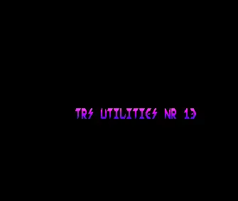 TRS Utilities 13 Intro