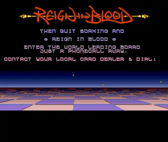 Ballistic Freakout (Reign in Blood BBS Intro)