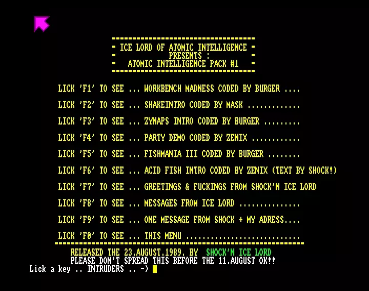 Atomic Intelligence Pack 01 (1989) by Atomic Intelligence