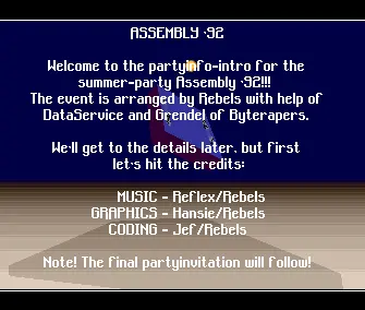 Assembly 92 Partyinfo Intro