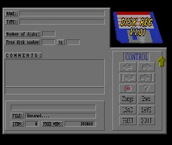 Disk Register v1.01