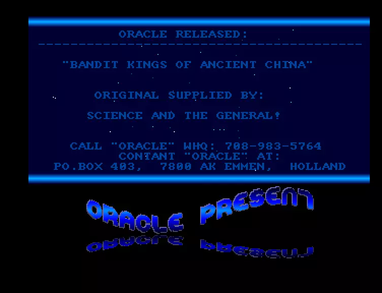 Bandit Kings of Ancient China