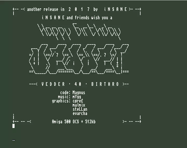 Vedder 40 Birthro (2017) by Insane