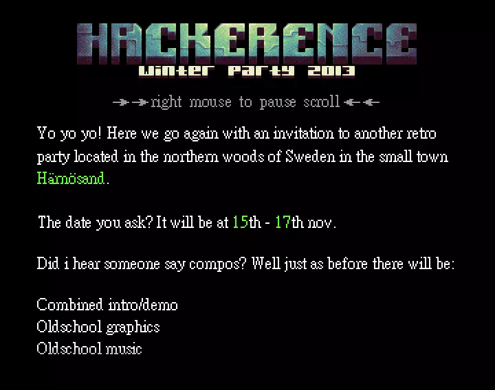 Hackerence 2013 Winter Invitation