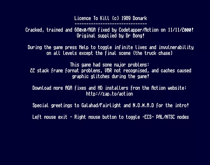 Licence To Kill +