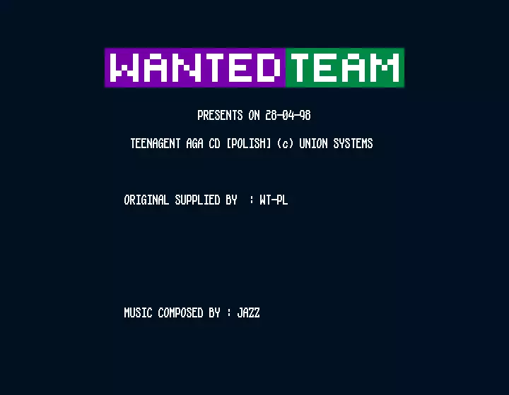 Teen Agent AGA CD