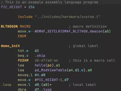 M68k Assembly Language Plugin For IntelliJ/CLion (2021) by Platon42