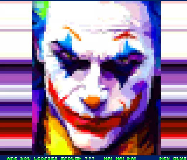 Joker Snacks On Blueberries
