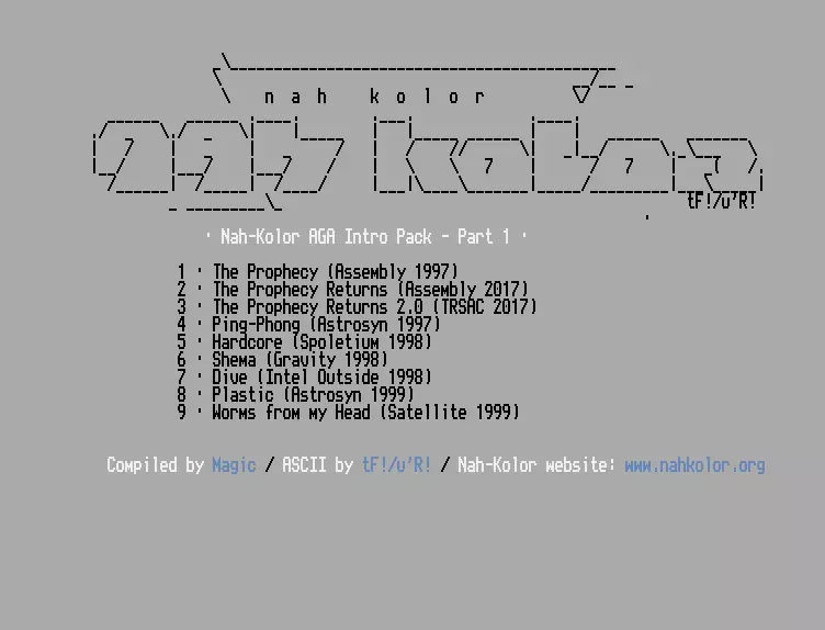 Nah-Kolor AGA intro's Pack #1 (2024) by Nah-Kolor