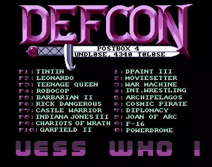 Document Disk 01 (1988) by Defcon