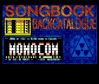 Songbook Backcatalogue
