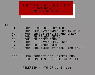 Compilation Disk 01 (1990) by Infernal Minds