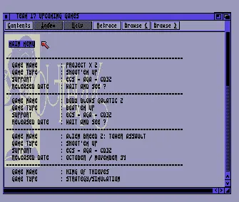 Amiga Game Project 1